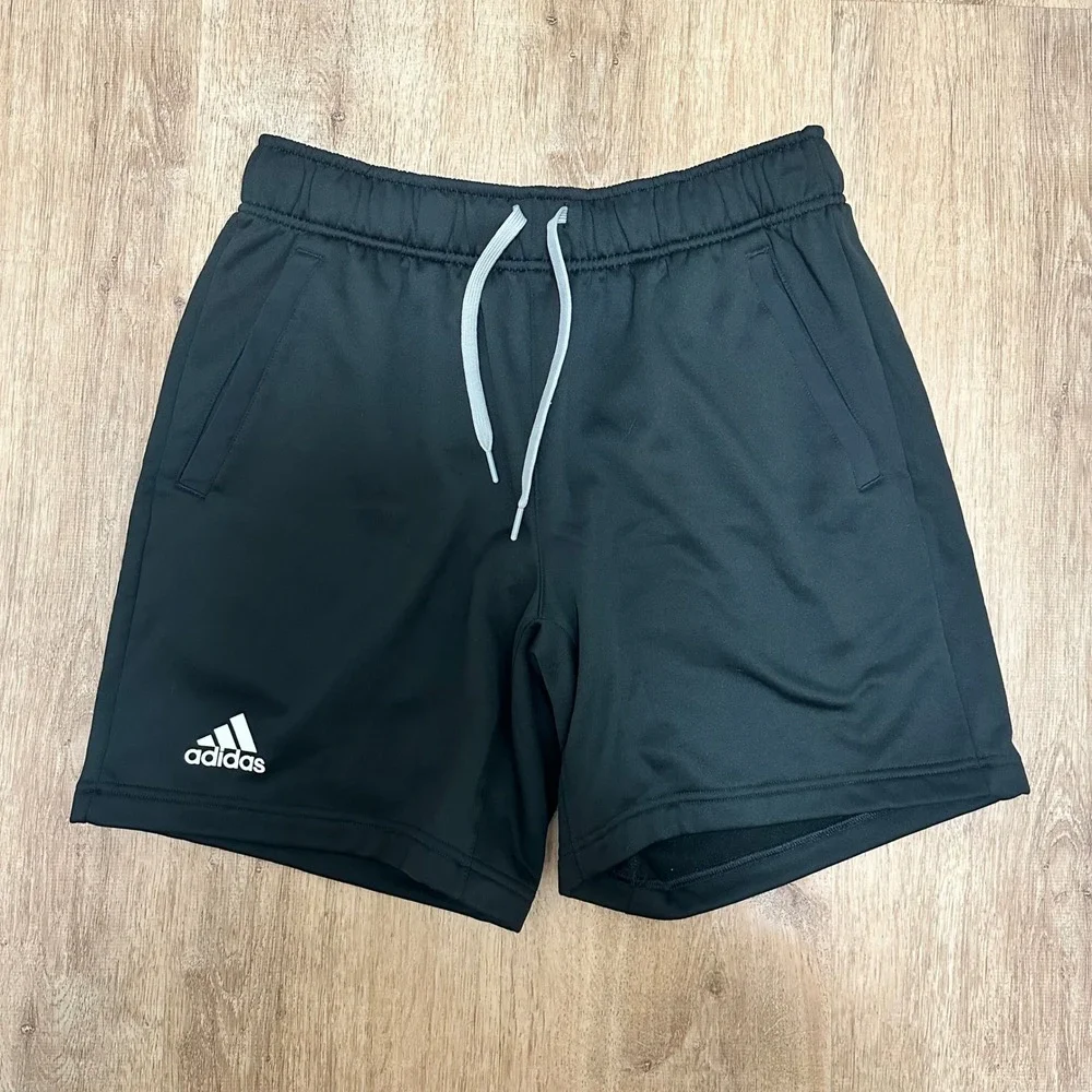 Adidas | NWT Men's Team Black Aeroready Athletic Training Gym Shorts, Size L